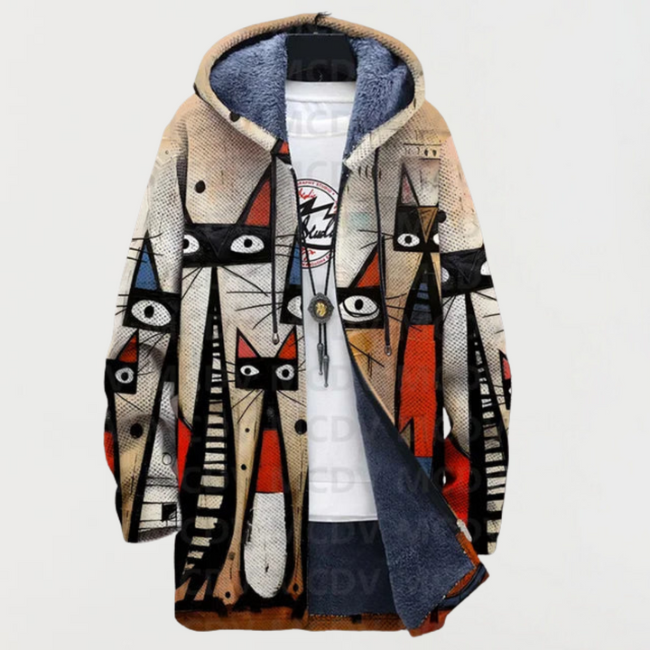 Seraphina | Abstract Cat Hoodie