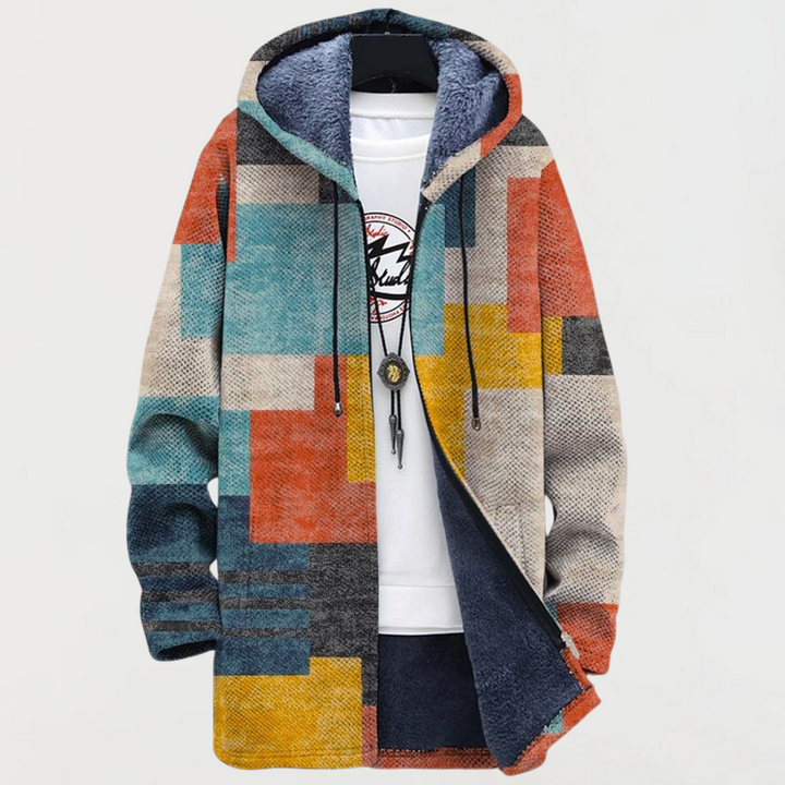 Nova | Geometric Color Block Hoodie