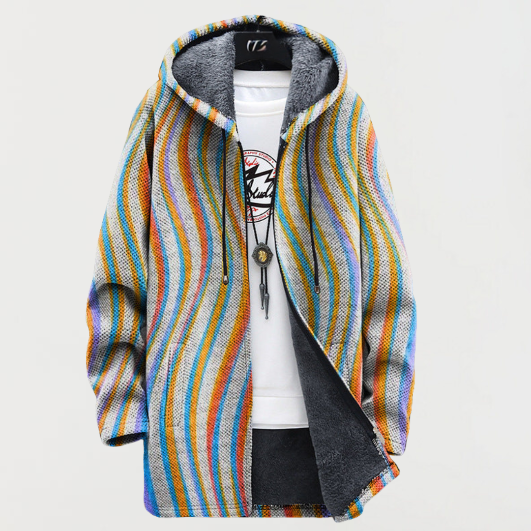 Sage | Swirl Stripe Hoodie