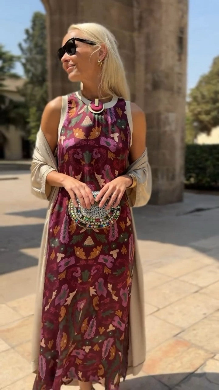 Leni | Elegant Long Dress with Matching Shawl