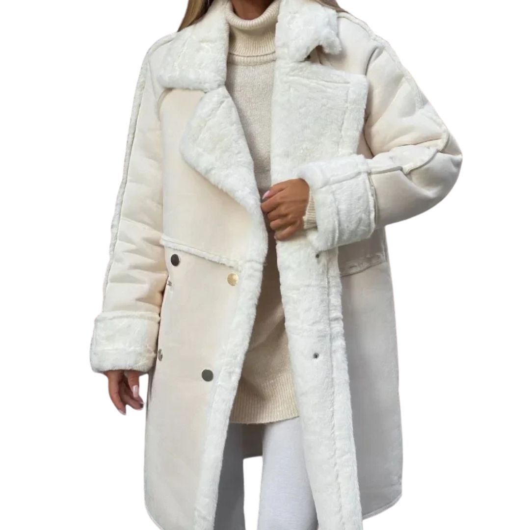 Margot | Warm Teddy Trench Coat