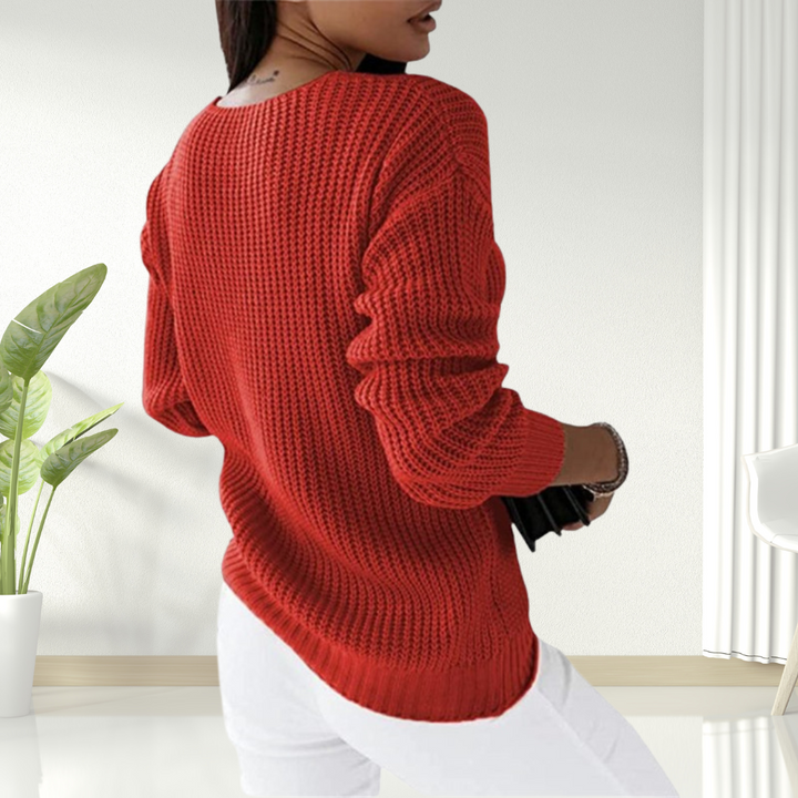 Alyssa - Cozy Cable Knit Sweater