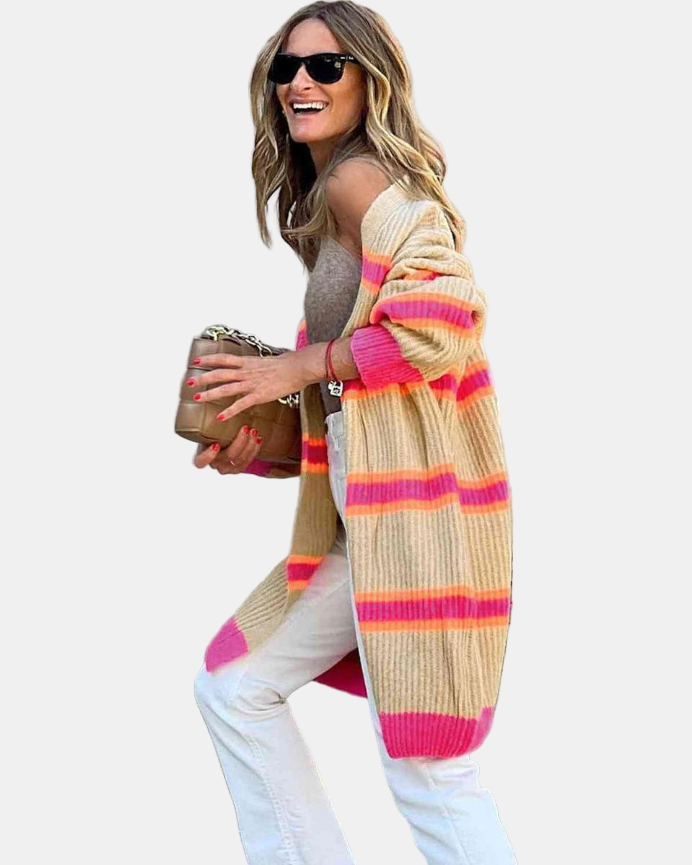 Beige - Pink / XL