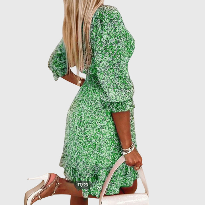Daniela | Floral Puff Sleeve Dress