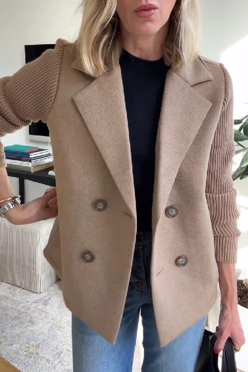 NINA | KNITTED SLEEVED BLAZER