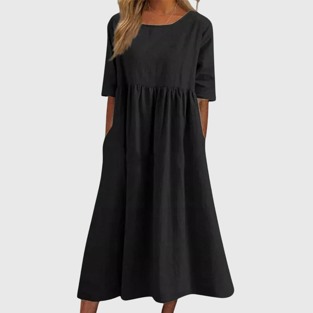 Ariana | Elegant Short-Sleeved Dress