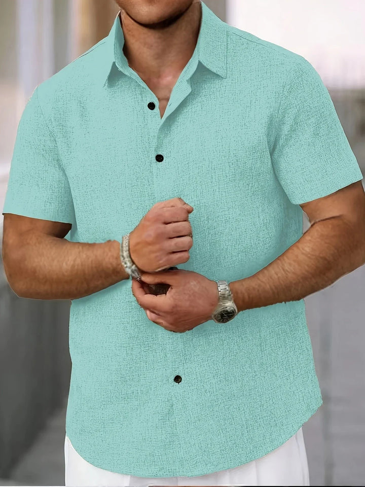 ELEAZAR | CLASSIC LINEN BUTTONED SHIRT