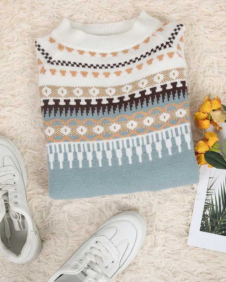 Amiee - Casual Round Neck Loose Sweater