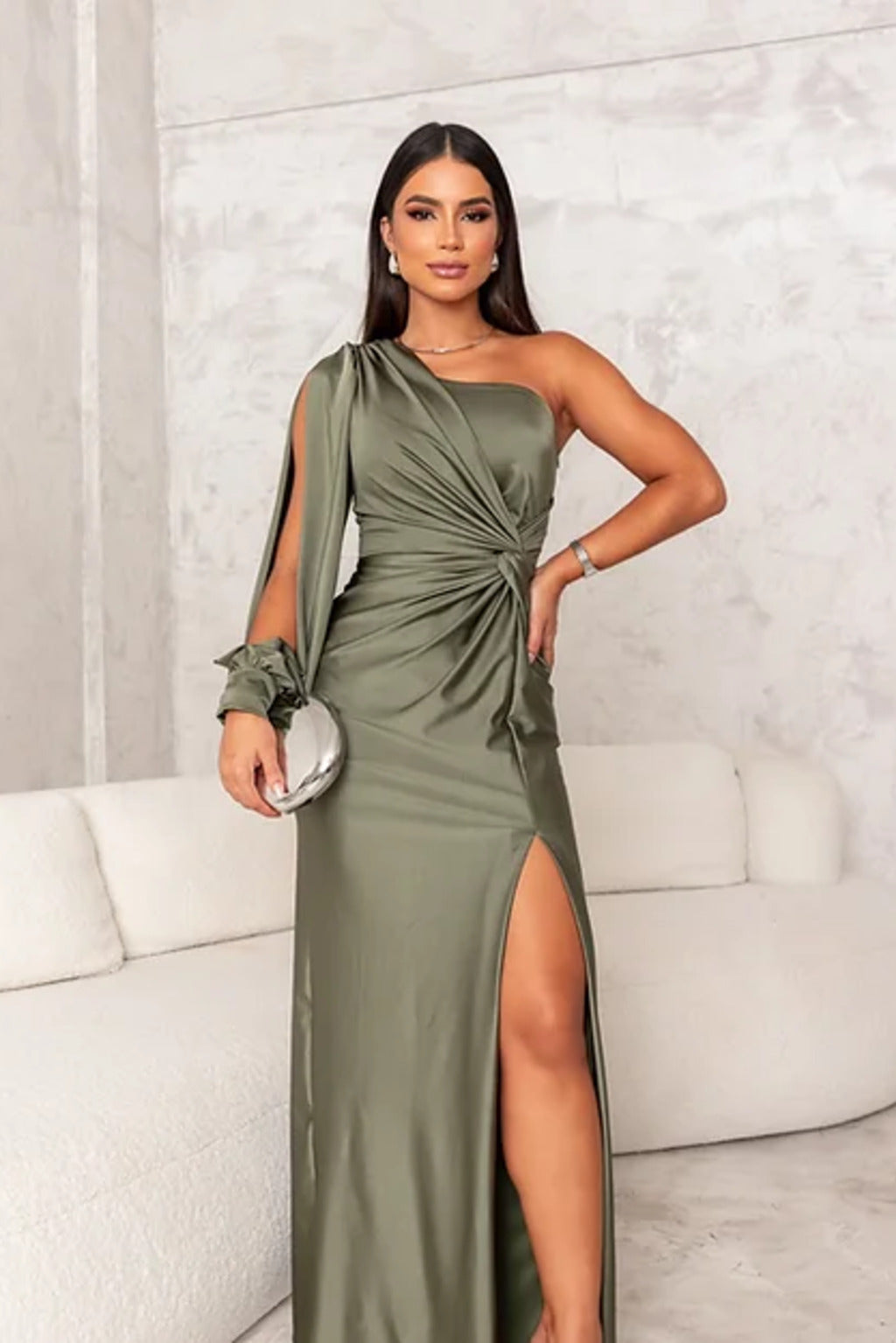 MARGA | ONE SHOULDER MAXI DRESS