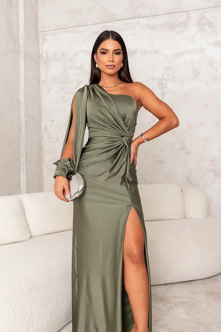 MARGA | ONE SHOULDER MAXI DRESS