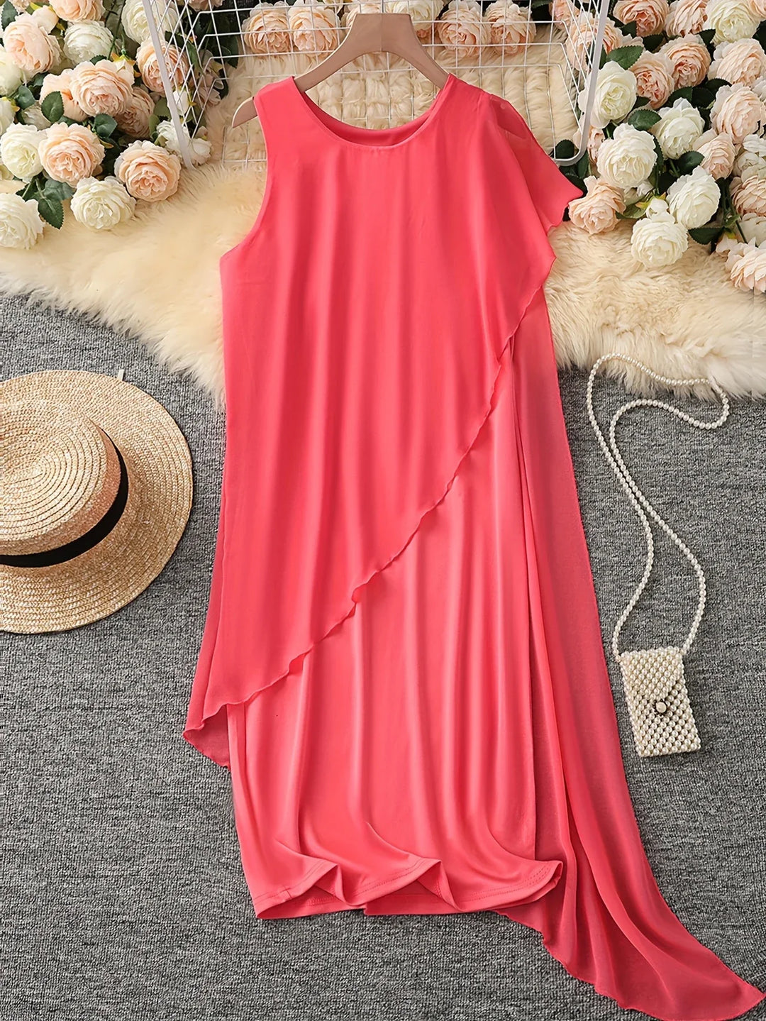 ADDIE | TIMELESS SLEEVELESS MIDI DRESS