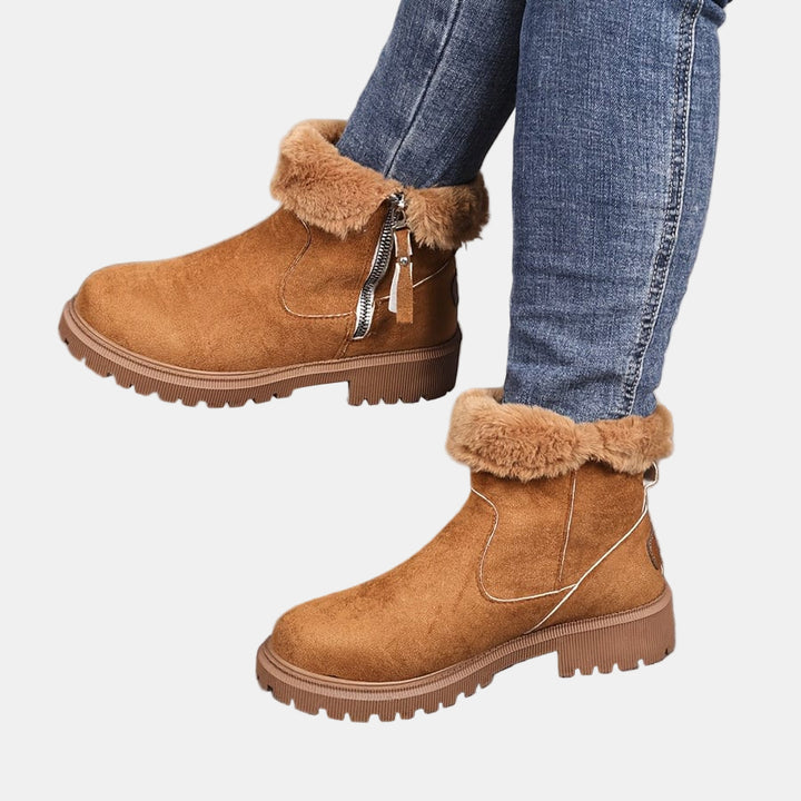Amara | Suede Western-Style Boots