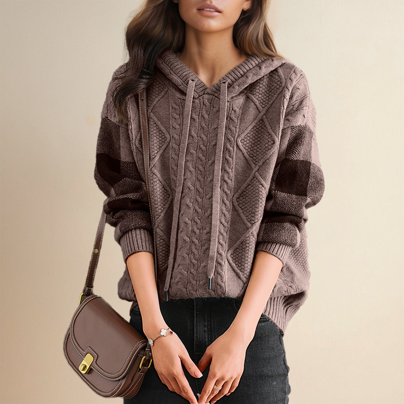 Vivian - Cozy Jacquard Hooded Sweater
