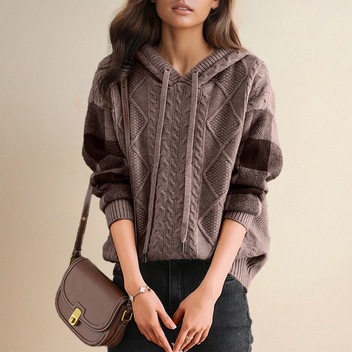 Vivian - Cozy Jacquard Hooded Sweater