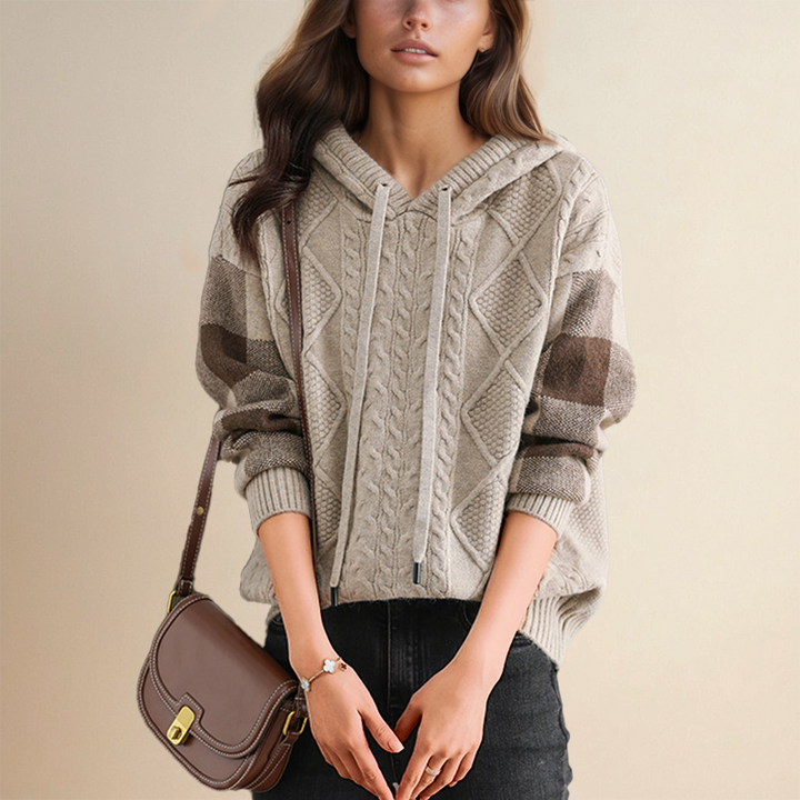 Vivian - Cozy Jacquard Hooded Sweater