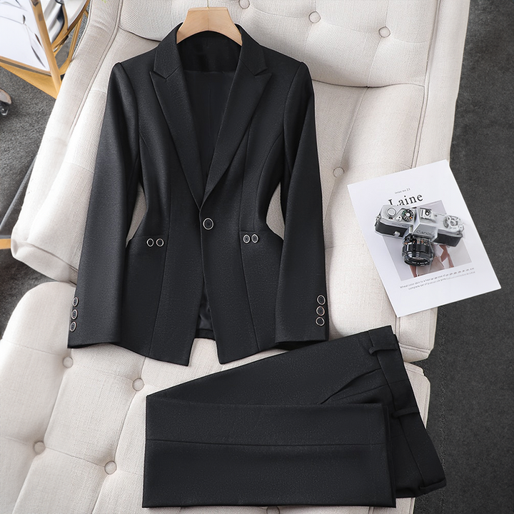 RUE | WOMEN'S PLAIN BLAZER AND PANTS SET
