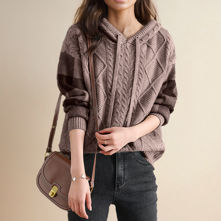 Vivian - Cozy Jacquard Hooded Sweater