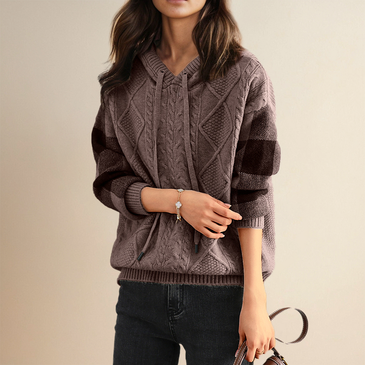 Vivian - Cozy Jacquard Hooded Sweater