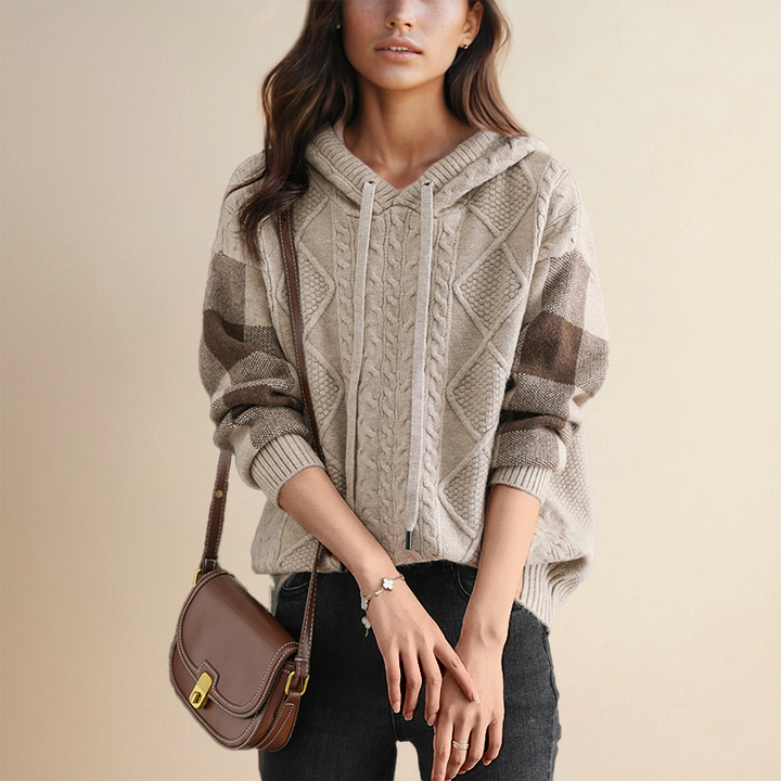 Vivian - Cozy Jacquard Hooded Sweater