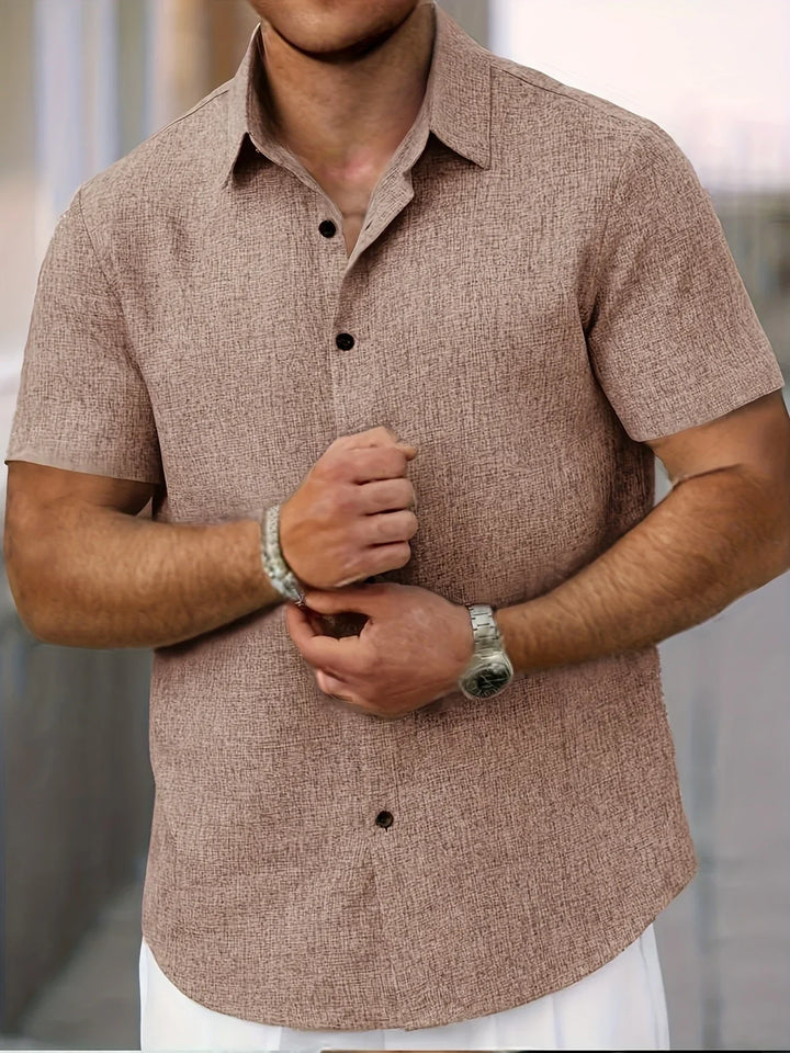 ELEAZAR | CLASSIC LINEN BUTTONED SHIRT