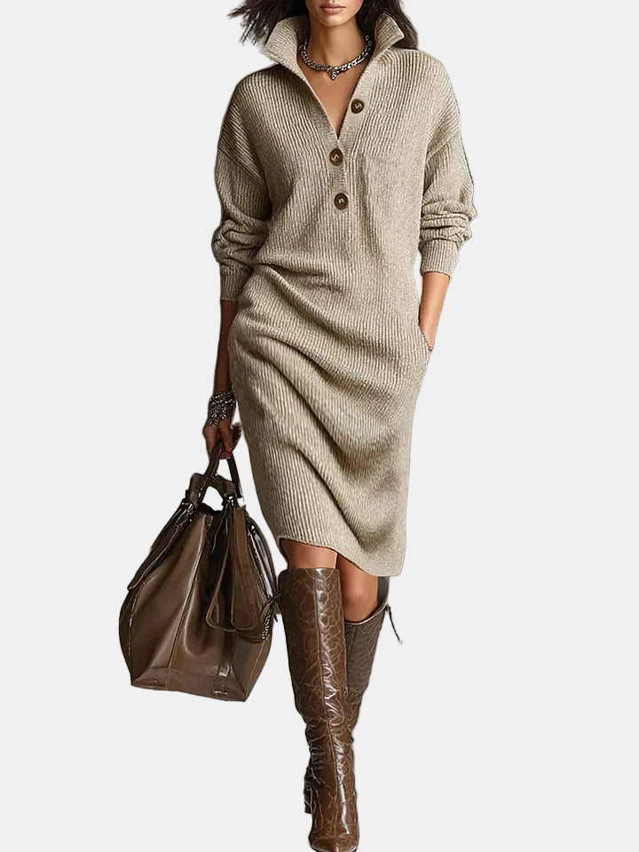 Tarrah | Sophisticated Long-Sleeved Dress