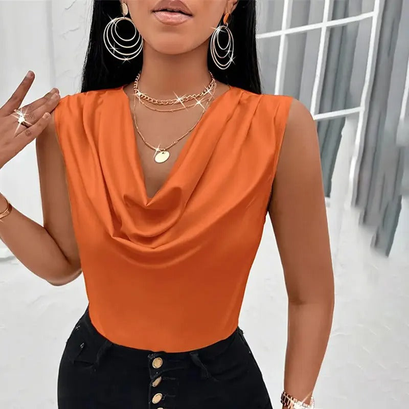 BRITTANY | ELEGANT SATIN TOP