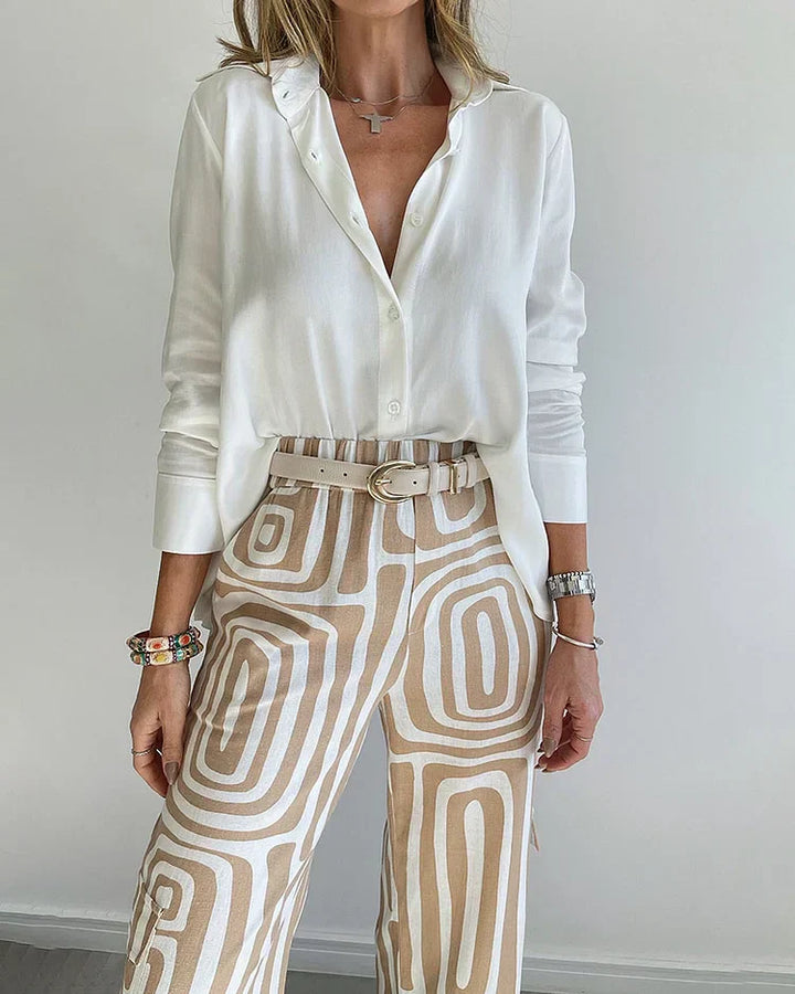 LIORA |  ELEGANT BELTED TWO PIECE SET