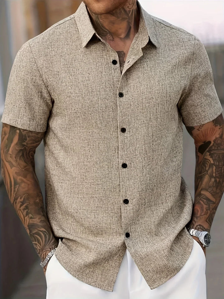 ELEAZAR | CLASSIC LINEN BUTTONED SHIRT
