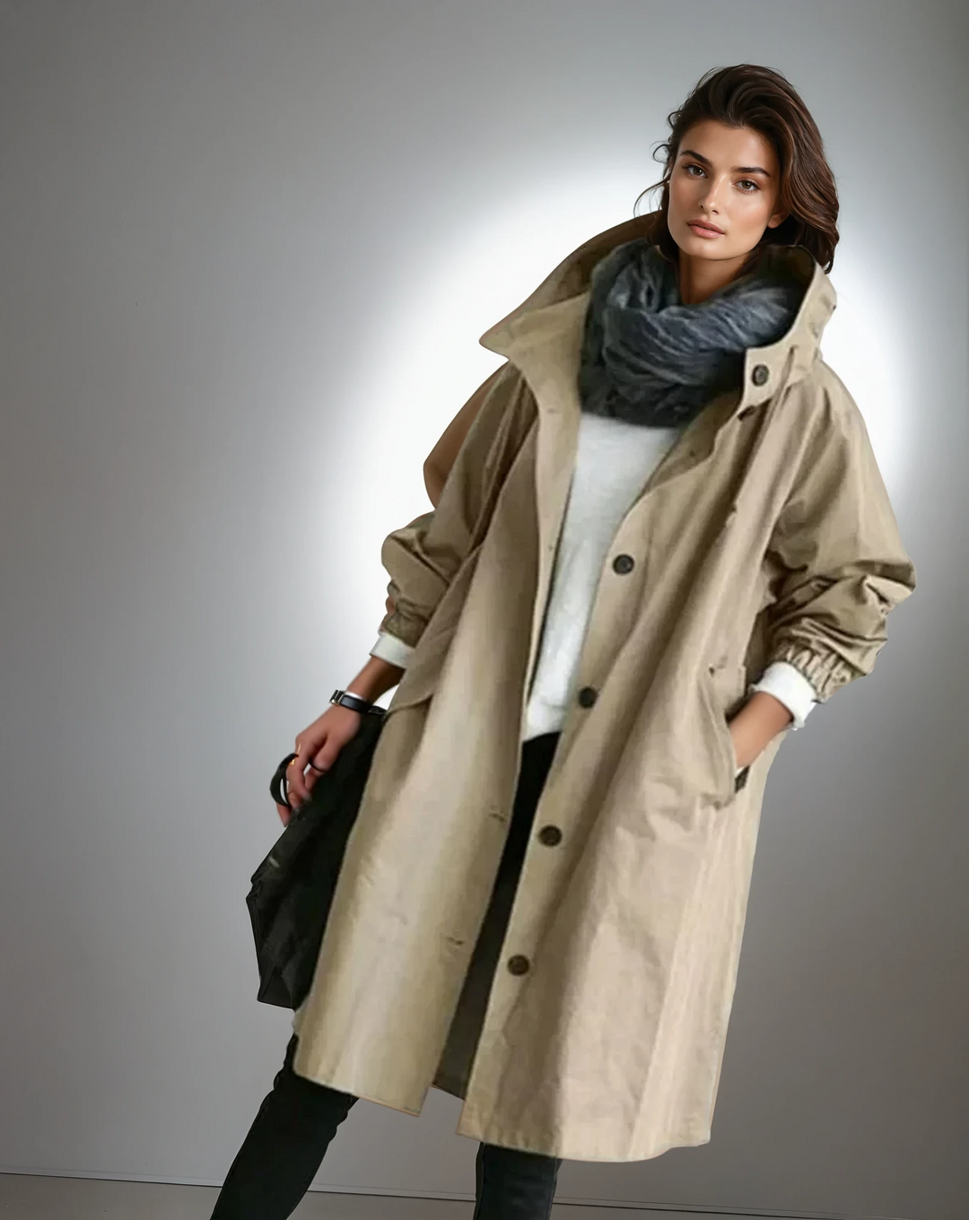 Vivienne™ – Elegant & Water-Repellent Trench Coat