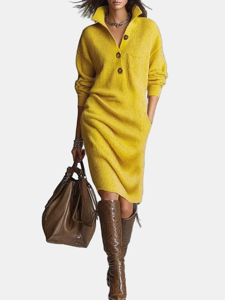 Tarrah | Sophisticated Long-Sleeved Dress