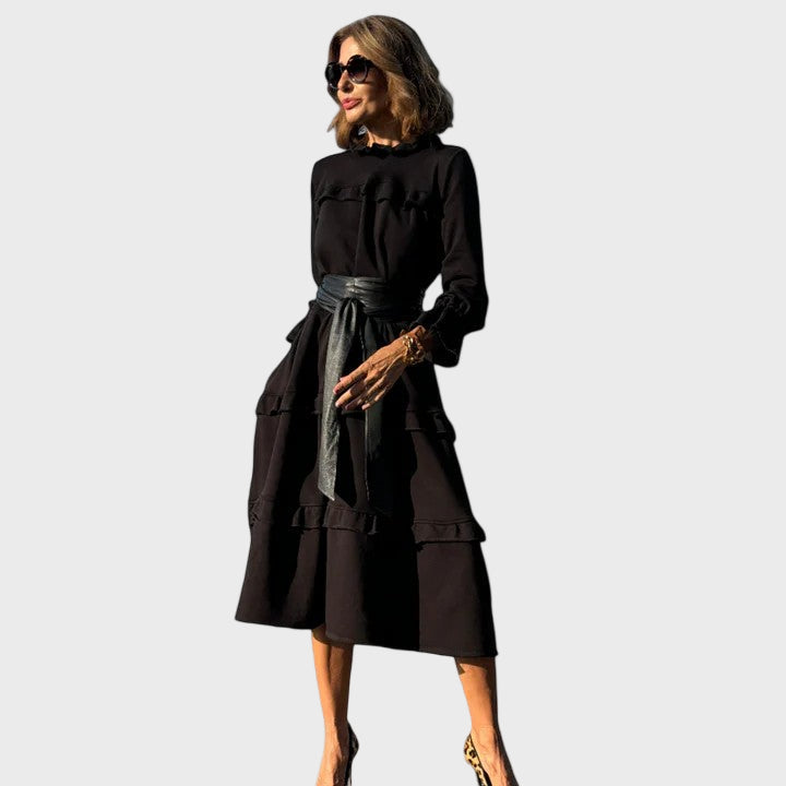 Evren | Elegant Tummy-Covering Midi Dress