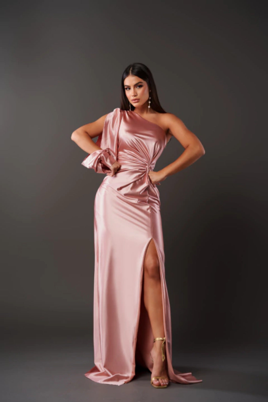 MARGA | ONE SHOULDER MAXI DRESS