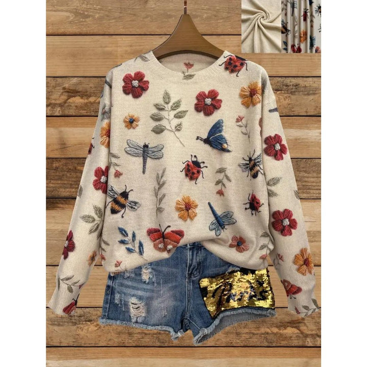 Sara - Casual Floral Long Sleeve
