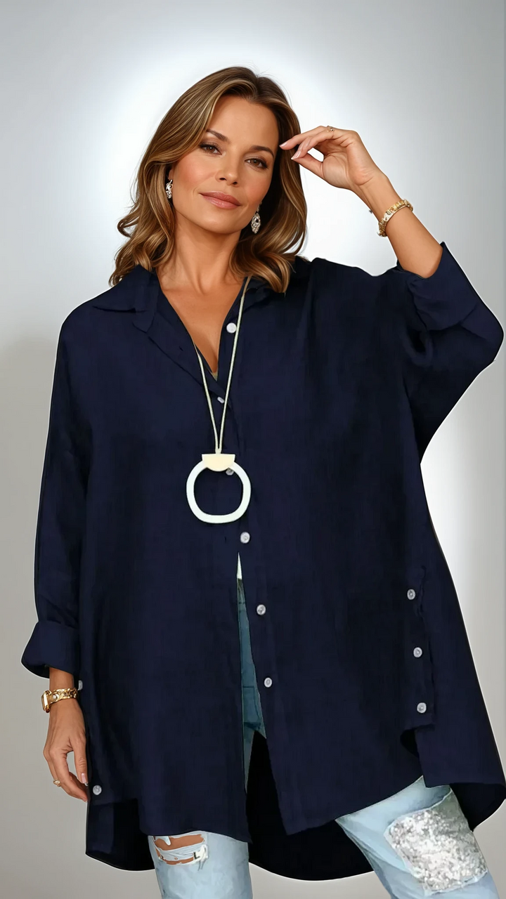 Josephine - Comfortable Oversized Button Shirt