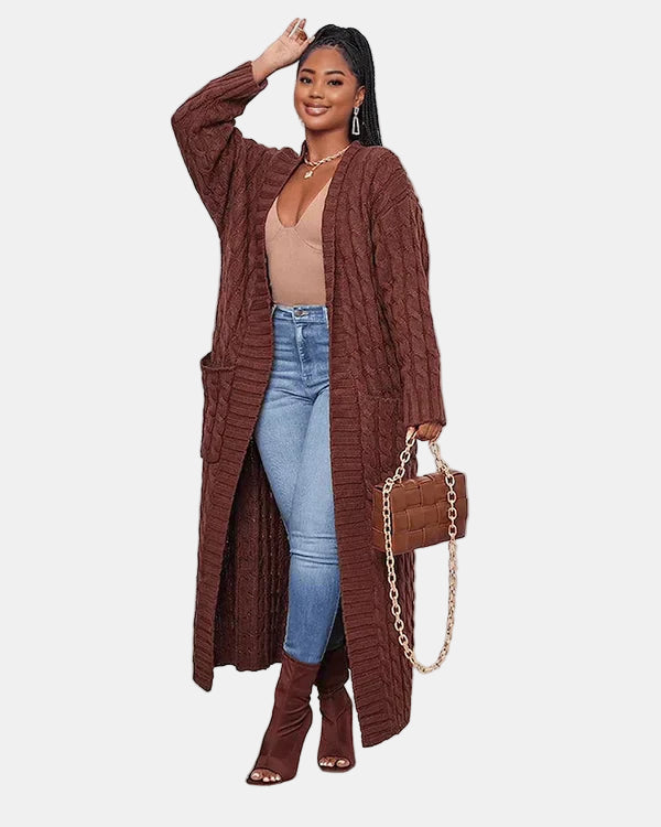 Sienna | V-Neck Long Casual Cardigan