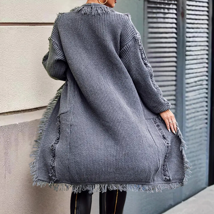 Calla | Trendy Knitted Long Cardigan