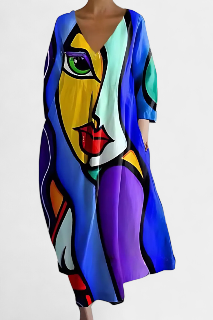 Aurora | Comfortable V-neck Dress