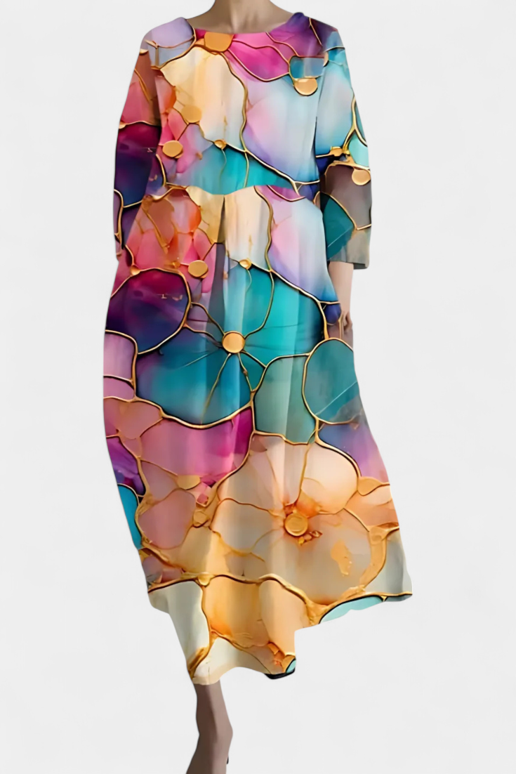 Aurora | Comfortable V-neck Dress