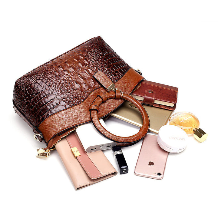 JAYE | STYLISH CROCODILE PATTERN HANDBAG